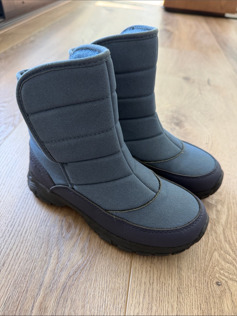 Lands End Velcro Winter Boots Kids Size 1